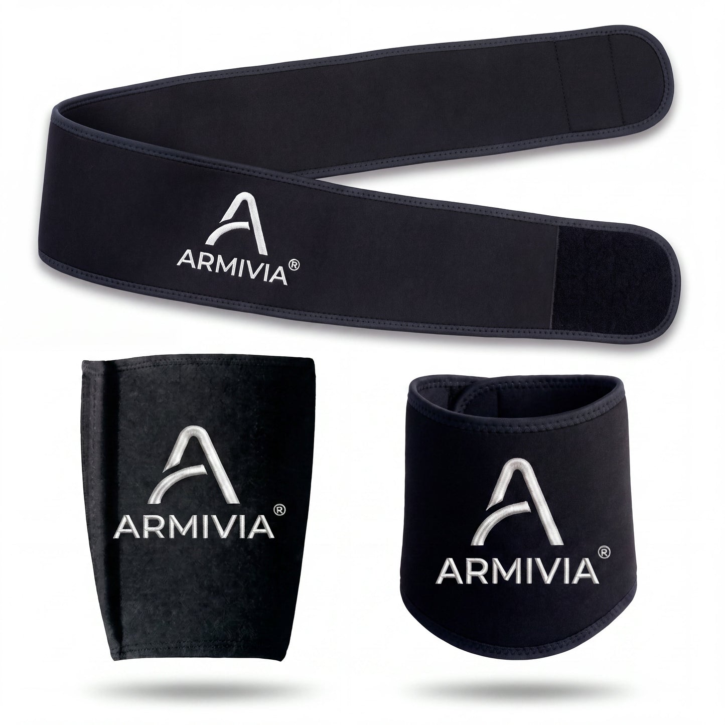Set completo Armivia: fascia collo, pancia e cosce